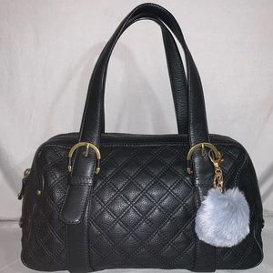 SOLD! Michael Kors Black Quilted Leather Satchel